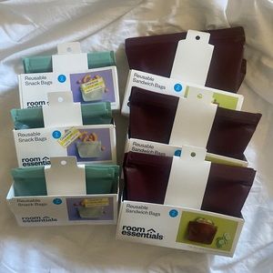 Reusable snack and sandwich bags